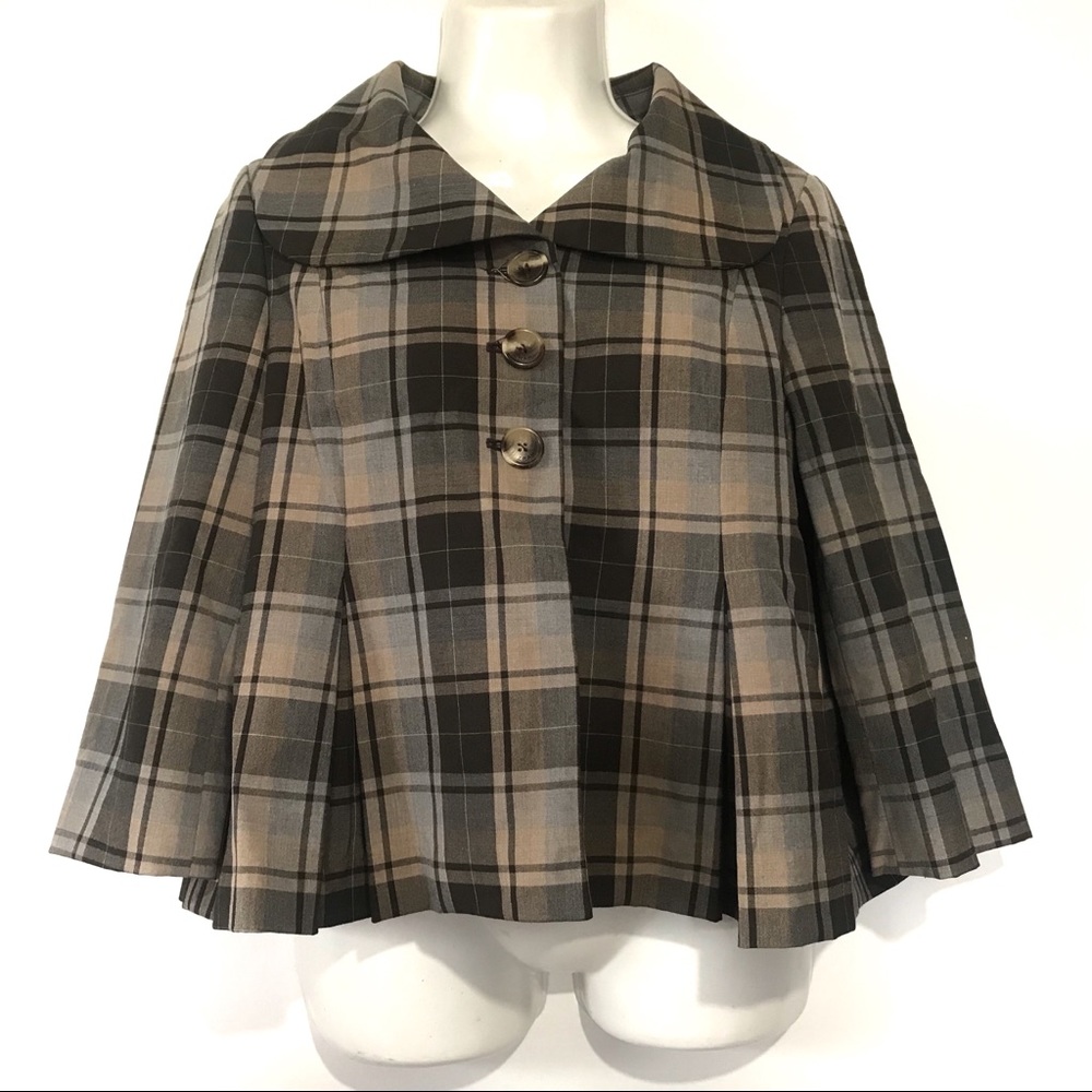 Isaac Mizrahi for Target Plaid Swing Jacket Panels